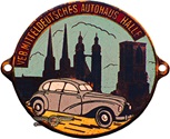 VEB Mitteldeutsches Autohaus Halle Plakette DDR